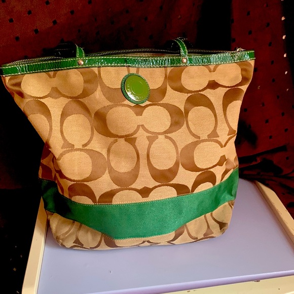 Coach Bag Green - Picture 1 of 4